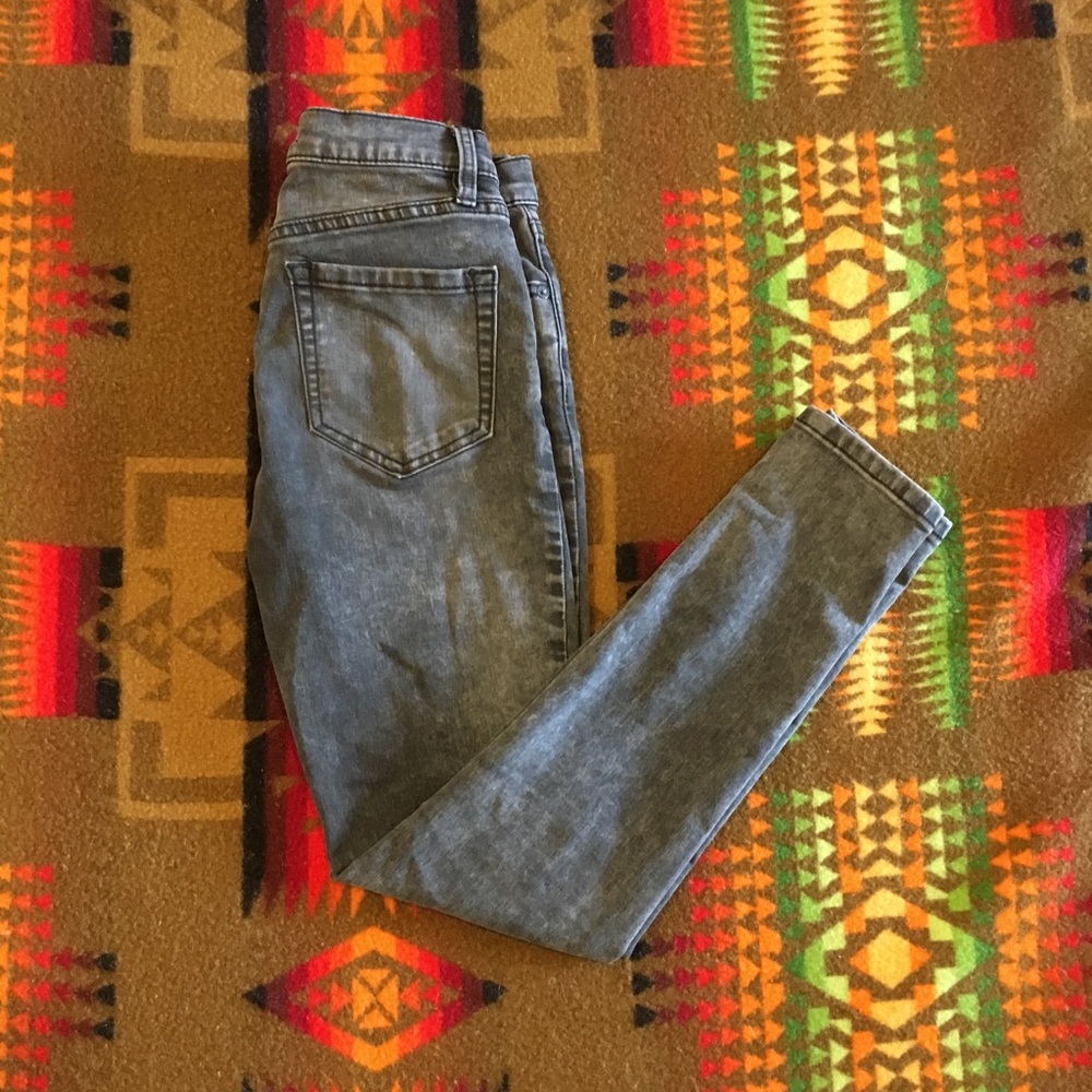 Light Gray Free People Skinny Jeans